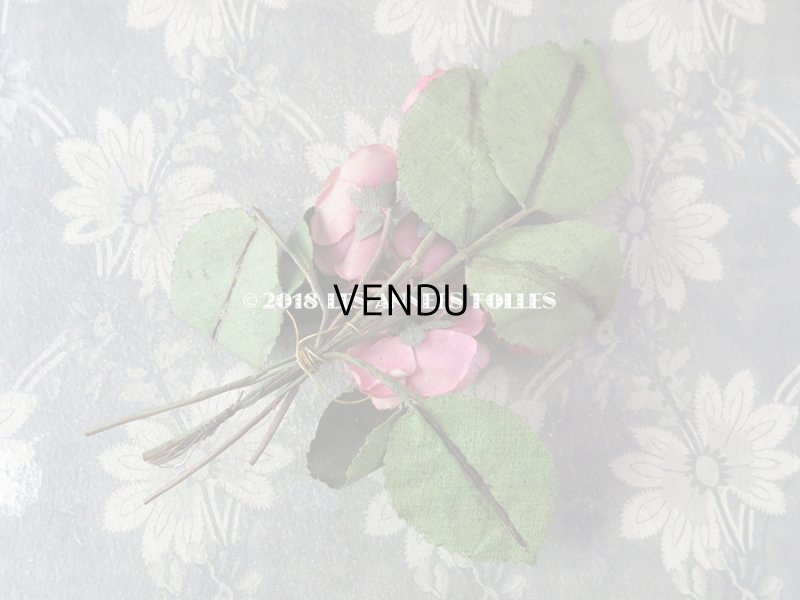 画像6: 1900年代 アンティーク ピンクの薔薇のブーケのコサージュ 