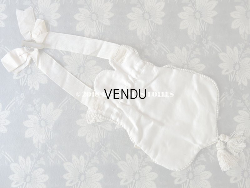 画像8: 1900年代 アンティーク シルク製 コミュニオンのオモニエール