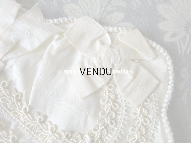 画像7: 1900年代 アンティーク シルク製 コミュニオンのオモニエール