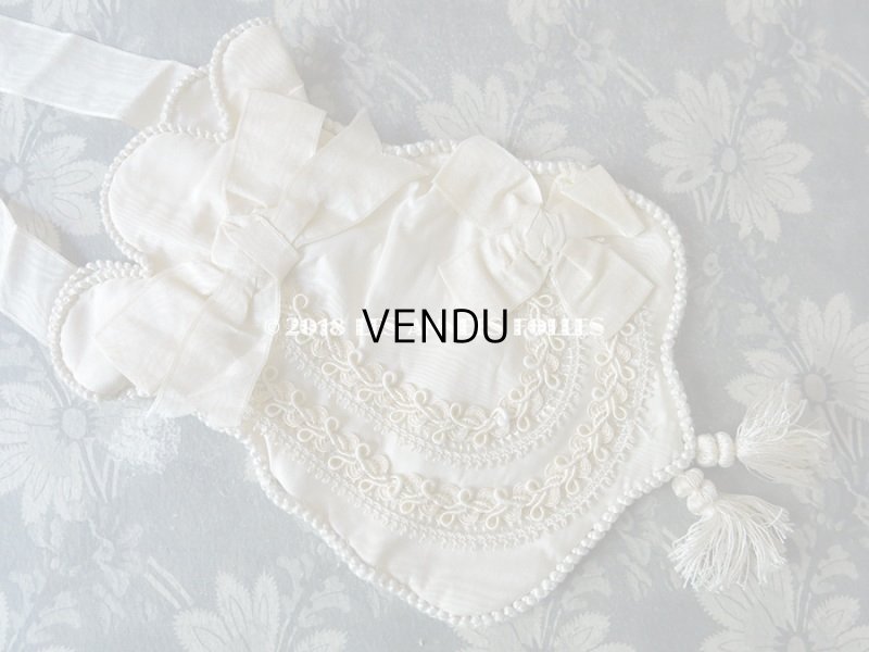 画像4: 1900年代 アンティーク シルク製 コミュニオンのオモニエール