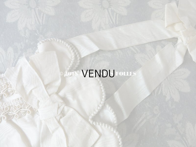 画像3: 1900年代 アンティーク シルク製 コミュニオンのオモニエール