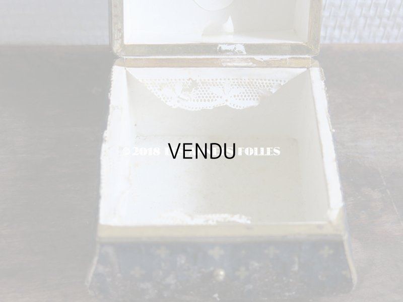 画像8: 19世紀 アンティーク ナポレオン3世時代 小さなお菓子箱  ドラジェ & チョコレート 小さな花模様