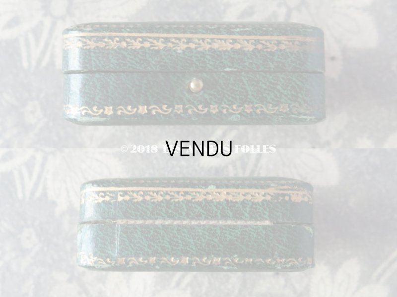 画像5: アンティーク ジュエリーボックス ダークグリーン