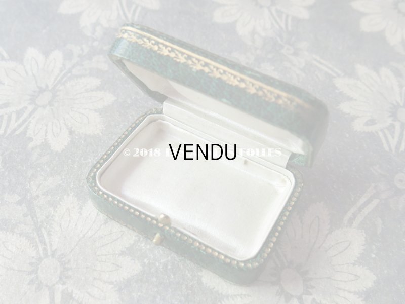 画像7: アンティーク ジュエリーボックス ダークグリーン