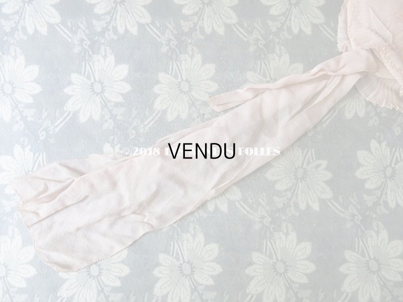 画像3: 1920年代 アンティーク 少女用 ボネ ピンクの薔薇のモチーフ