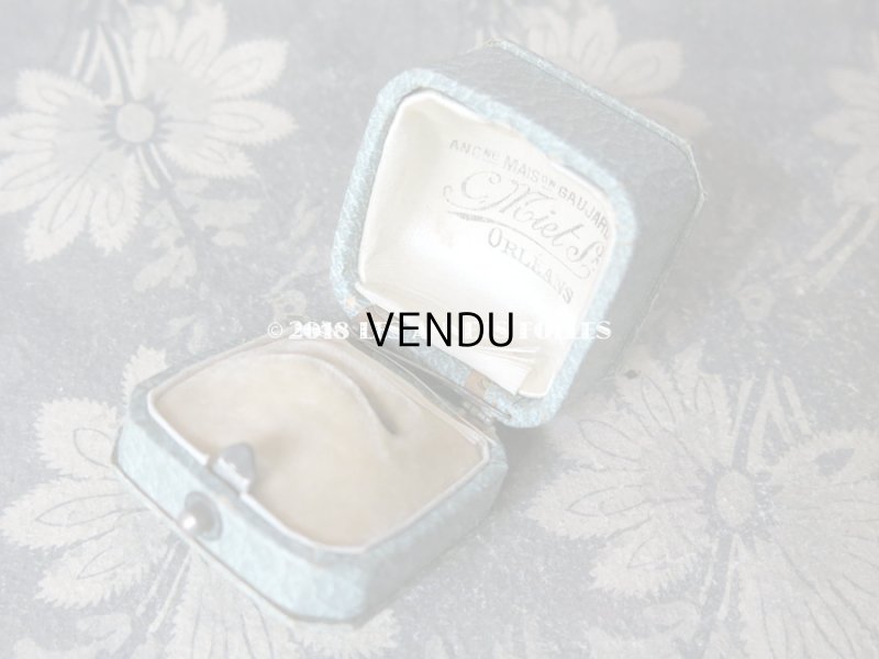 画像9: アンティーク ジュエリーボックス リングケース ブルーグレー