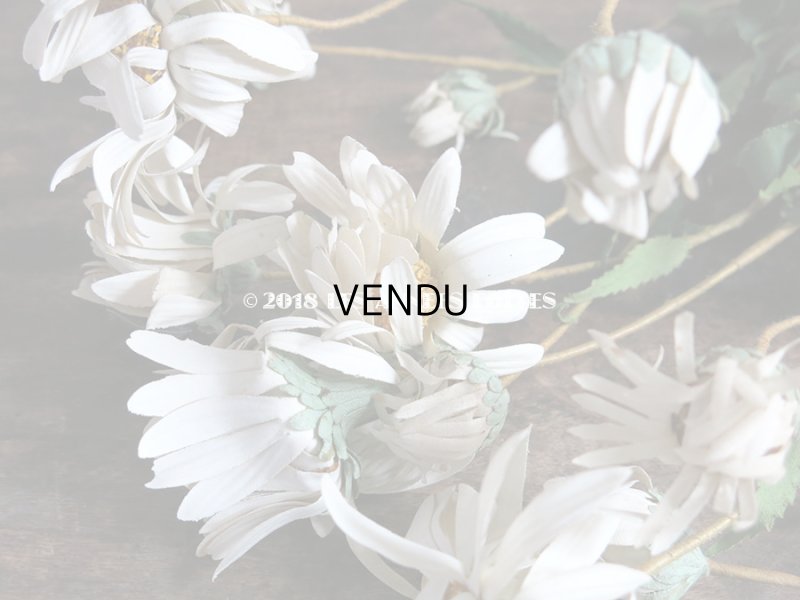 画像5: 1900年代 アンティーク マーガレットの布花のブーケ