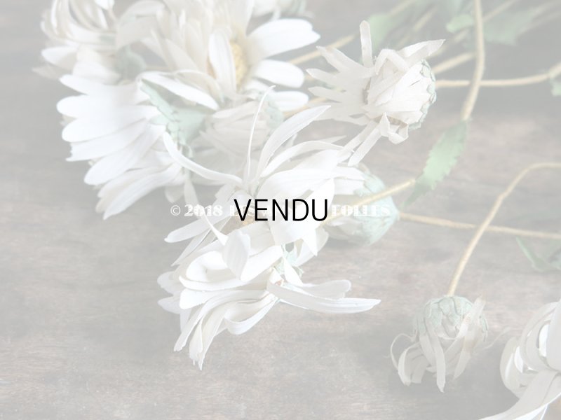 画像4: 1900年代 アンティーク マーガレットの布花のブーケ