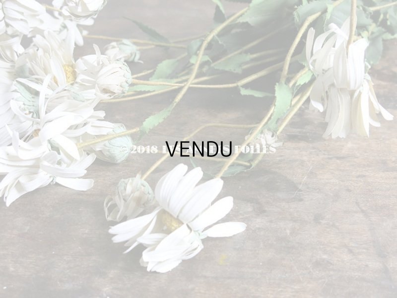 画像3: 1900年代 アンティーク マーガレットの布花のブーケ