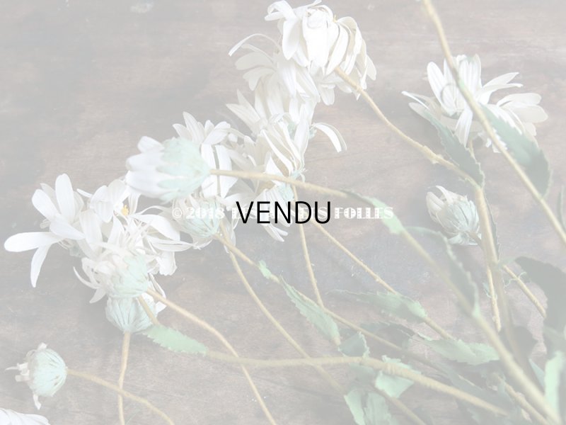 画像8: 1900年代 アンティーク マーガレットの布花のブーケ