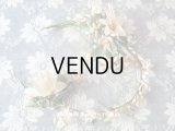 1900年代 アンティーク ワックスフラワーのヘッドリース 白百合 & オレンジブロッサム ウェディング 結婚式 ティアラ