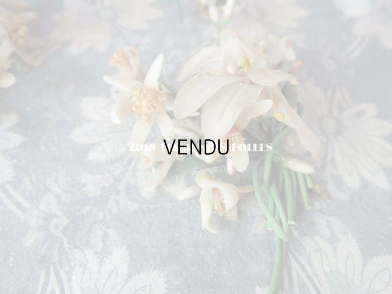 画像11: 1900年代 アンティーク ワックスフラワーのヘッドリース 白百合 & オレンジブロッサム ウェディング 結婚式 ティアラ