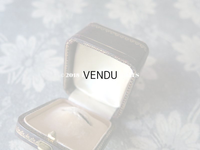 画像5: アンティーク ジュエリーボックス リングボックス 金彩入り グレナディンレッド