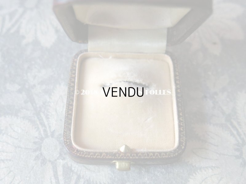 画像6: アンティーク ジュエリーボックス リングボックス 金彩入り グレナディンレッド