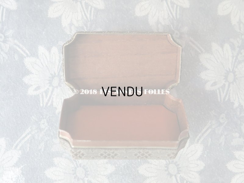 画像7: 19世紀末 アンティーク ロココモチーフの小物入れ