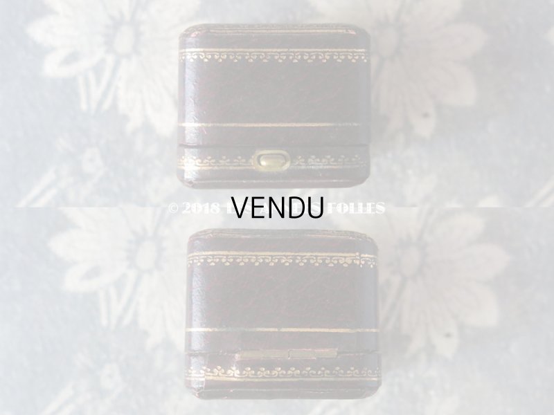 画像7: アンティーク ジュエリーボックス リングボックス 金彩入り グレナディンレッド