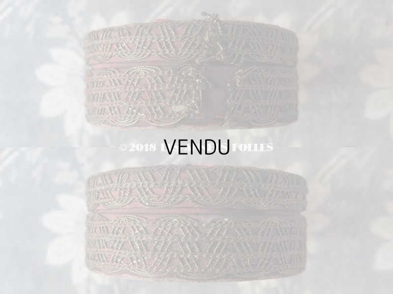 画像5: 19世紀末 アンティーク 6色のロココトリム&金糸のトリムのお菓子箱