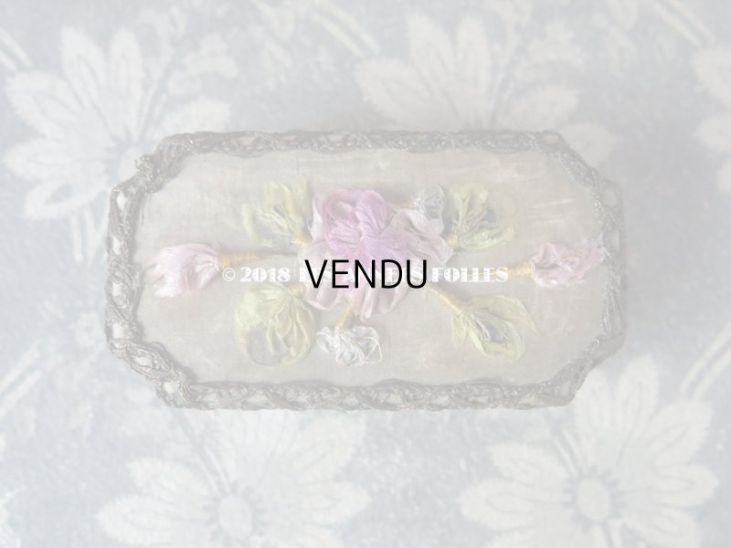 画像3: 19世紀末 アンティーク ロココモチーフの小物入れ