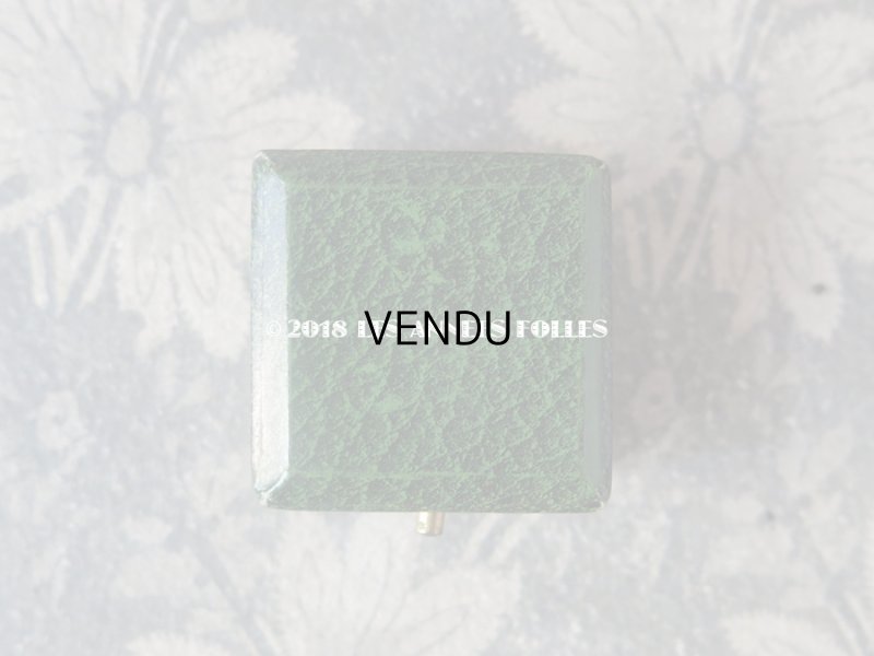 画像4: アンティーク とても小さなジュエリーボックス  金彩入り グリーン