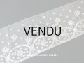 1900年代 アンティーク 薔薇模様 手編みのレース 1.39m 