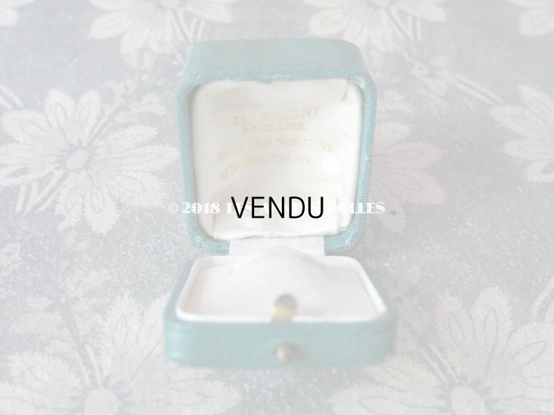 画像10: アンティーク 鈴蘭のジュエリーボックス ターコイズブルー