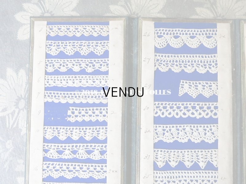 画像6: 19世紀末 アンティーク クロシェレースのサンプラー  45種