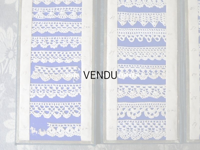 画像7: 19世紀末 アンティーク クロシェレースのサンプラー  45種