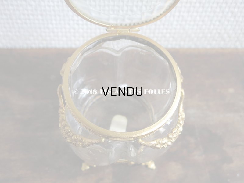 画像6: 19世紀 アンティーク 新品同様 ジュエリーボックス　花＆木の実のガーランド