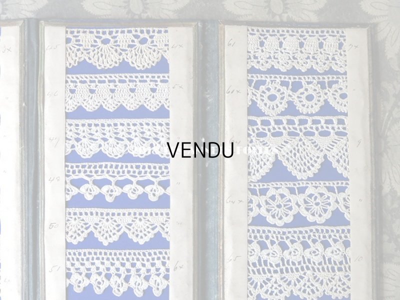 画像8: 19世紀末 アンティーク クロシェレースのサンプラー  45種