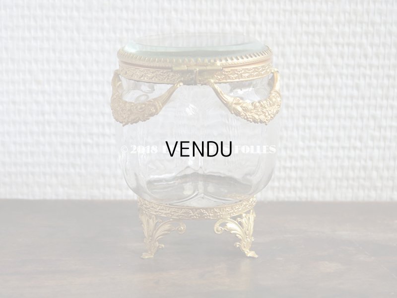 画像3: 19世紀 アンティーク 新品同様 ジュエリーボックス　花＆木の実のガーランド