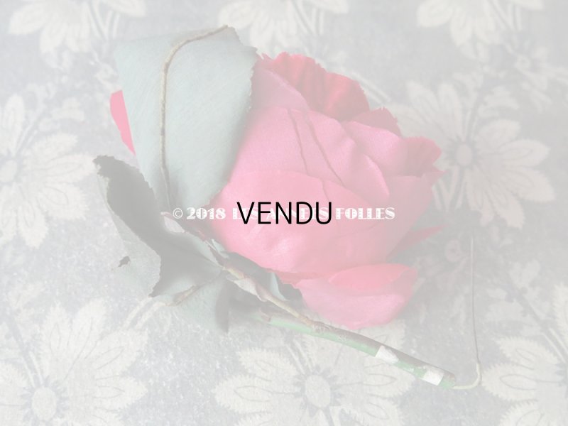 画像5: 1900年代 アンティーク シルク製 薔薇のコサージュ 