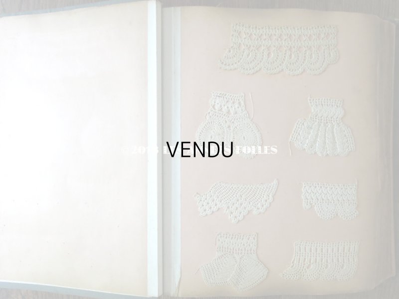 画像6: アンティーク クロシェレースのサンプラー