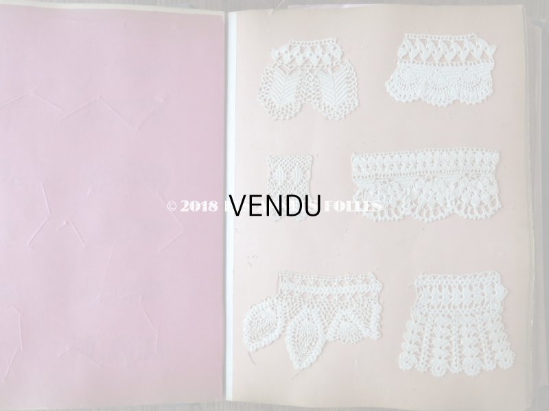 画像7: アンティーク クロシェレースのサンプラー