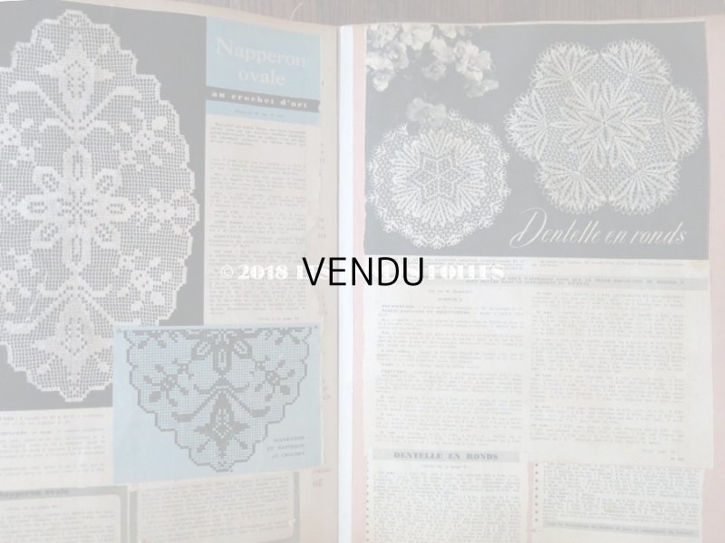 画像10: アンティーク クロシェレースのサンプラー