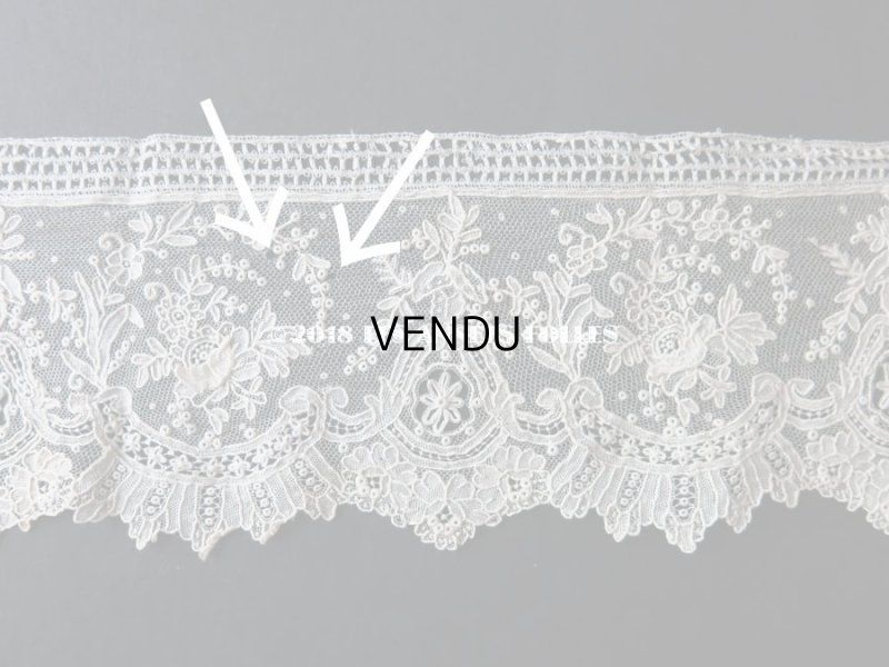 画像7: 19世紀末 アンティーク ニードルレース ポワンドローズ  【ポワン・ド・ガーズ】　【ポワン・ド・ローズ】 75cm