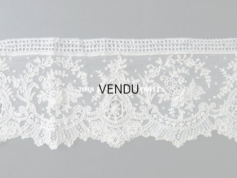 画像8: 19世紀末 アンティーク ニードルレース ポワンドローズ  【ポワン・ド・ガーズ】　【ポワン・ド・ローズ】 75cm