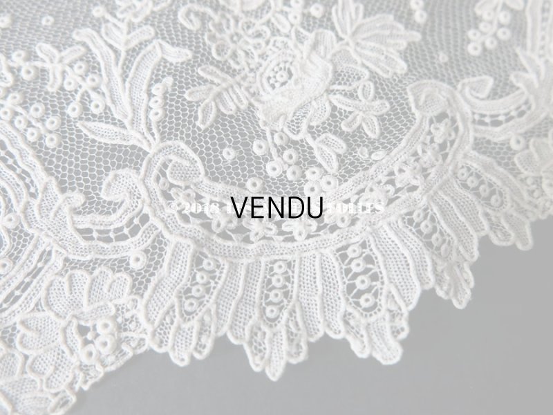 画像5: 19世紀末 アンティーク ニードルレース ポワンドローズ  【ポワン・ド・ガーズ】　【ポワン・ド・ローズ】 75cm