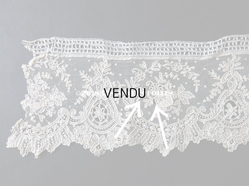 画像6: 19世紀末 アンティーク ニードルレース ポワンドローズ  【ポワン・ド・ガーズ】　【ポワン・ド・ローズ】 75cm