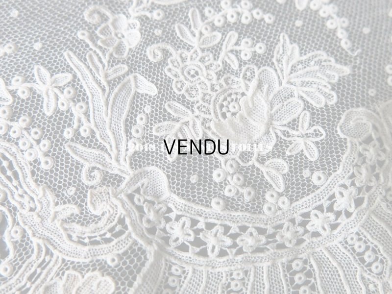 画像3: 19世紀末 アンティーク ニードルレース ポワンドローズ  【ポワン・ド・ガーズ】　【ポワン・ド・ローズ】 75cm