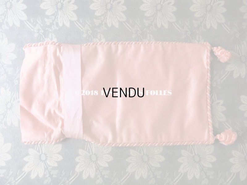 画像8: 未使用 1900年代 アンティーク 【 ショコラ・フランソワ・ マルキ 】　のお菓子袋  シルク製 - CHOCOLAT FRANCOIS MARQUIS PARIS -