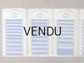 1875年 アンティーク 手編みのレースのサンプル サンプラー 6枚綴り