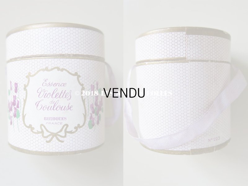 画像5: アンティーク 菫の小さなパフュームボックス＆ボトル  ESSENCE VIOLETTES DE TOULOUSE - BERDOUES FRANCE -
