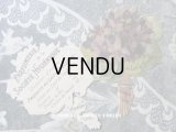 アンティーク 菫のブーケ パフュームカード SAVON AU LAIT DE VIOLETTES - PARFIMERIE DE LA SOCIETE HYGIENIQUE PARIS -