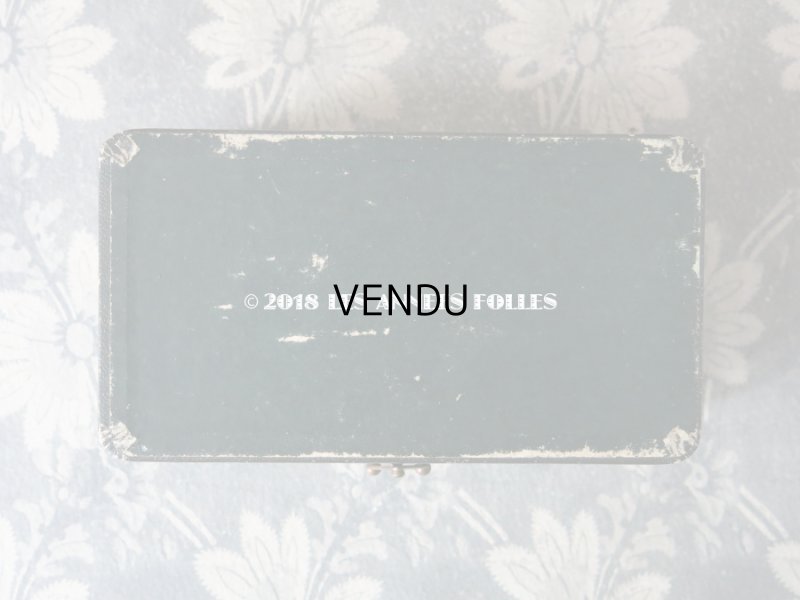 画像4: アンティーク パフュームボックス PARFUMERIE ロカイユ装飾&ピンクのシルクサテン