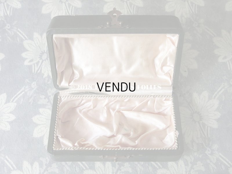 画像7: アンティーク パフュームボックス PARFUMERIE ロカイユ装飾&ピンクのシルクサテン