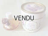 アンティーク 菫の小さなパフュームボックス＆ボトル  ESSENCE VIOLETTES DE TOULOUSE - BERDOUES FRANCE -