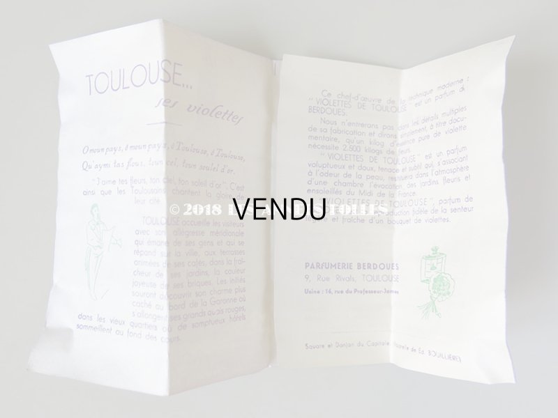 画像7: アンティーク 菫の小さなパフュームボックス＆ボトル  ESSENCE VIOLETTES DE TOULOUSE - BERDOUES FRANCE -