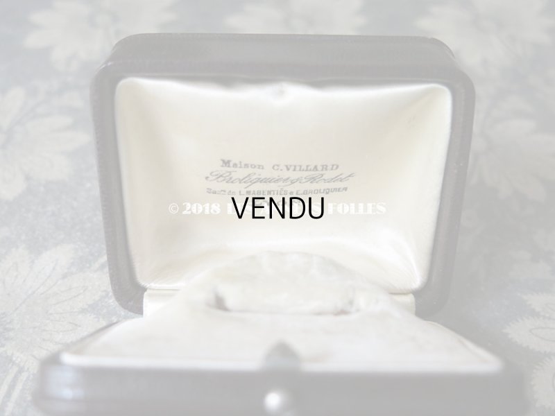 画像8: アンティーク 本革 ジュエリーボックス 王冠 & モノグラム　【MB】 