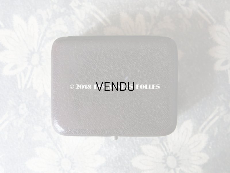 画像4: アンティーク 本革 ジュエリーボックス 王冠 & モノグラム　【MB】 