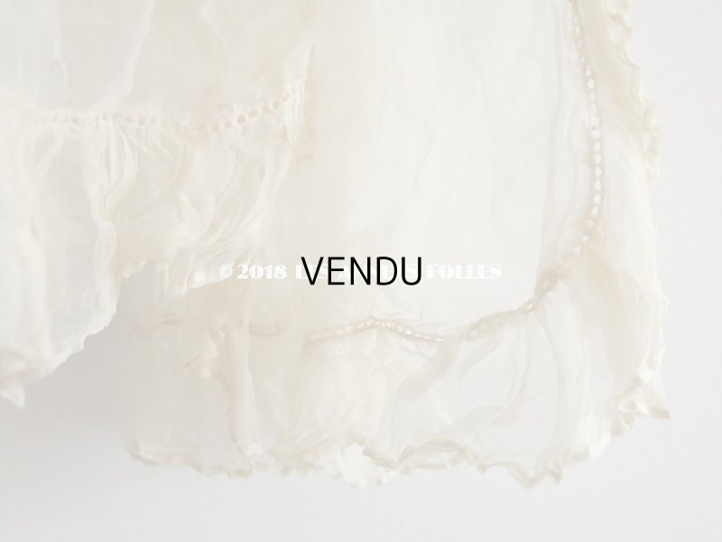 画像10: アンティーク マリアージュのヘッドドレス シルクオーガンジーのフリル